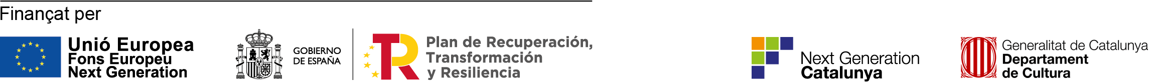 Logotips dels fons europeus Next Generation Logotip dels fons europeus Next Generation