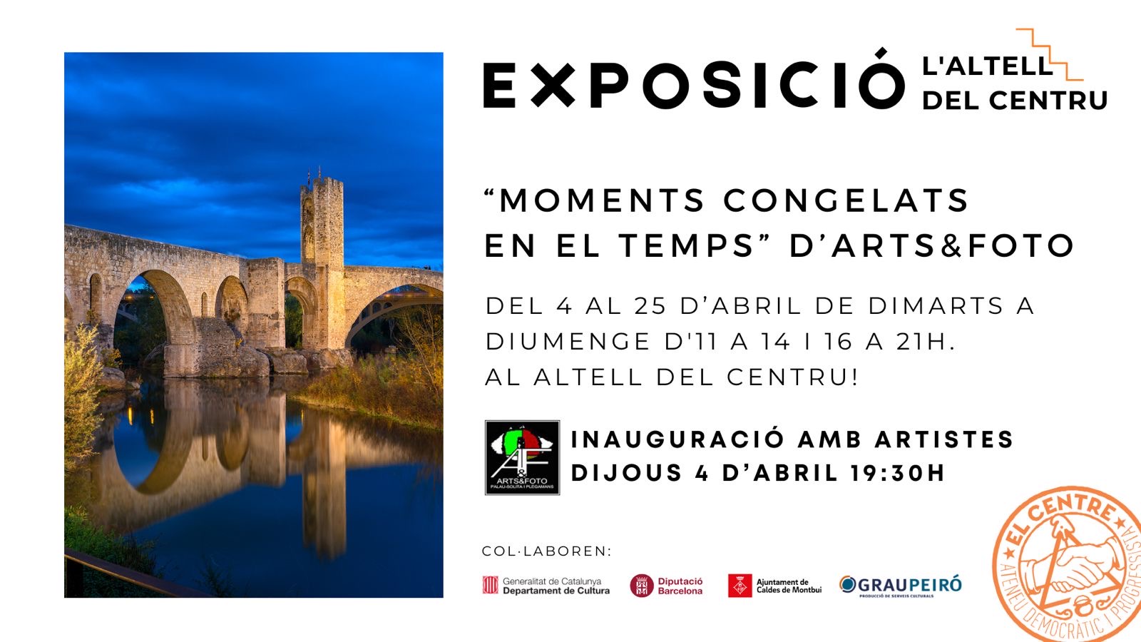 Exposició “Moments congelats en el temps” d’ Arts & Foto