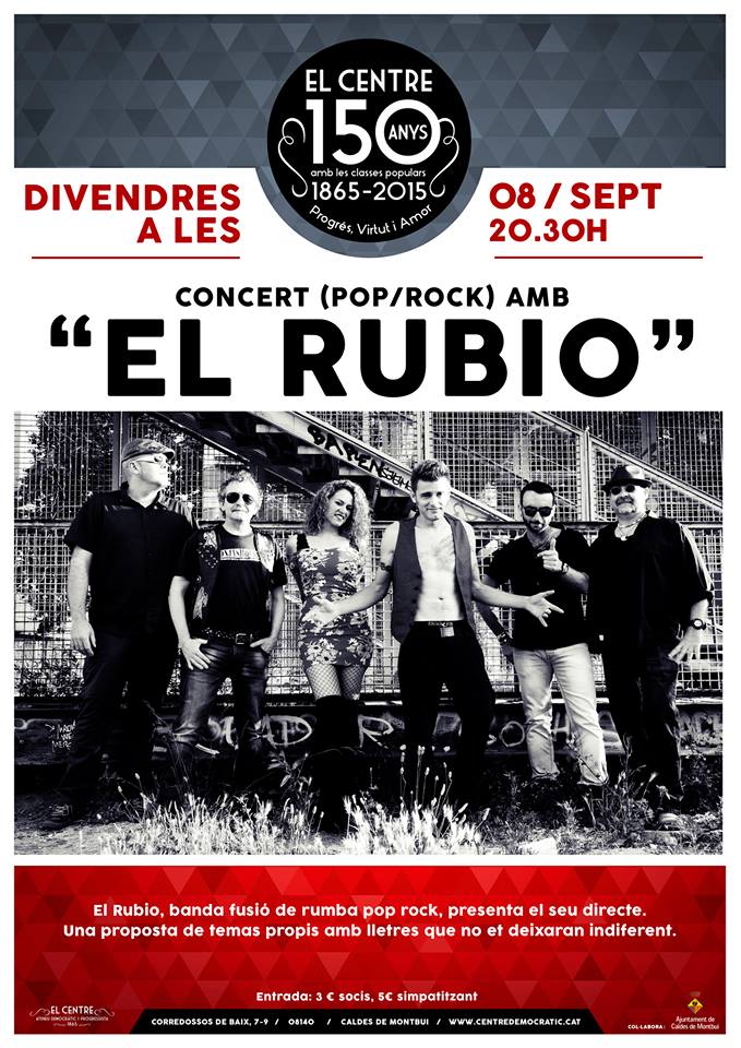 Concert amb el RUBIO (Rumba/Rock)