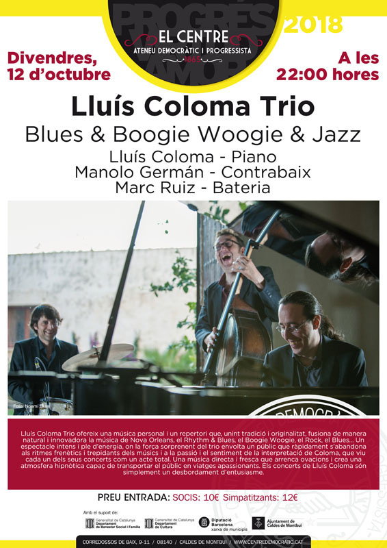 El millor Blues i Boogie Woogie al Centre per Festa Major!