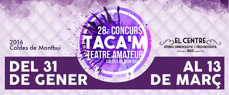 Presentació del 28è Concurs de Teatre Amateur TACA’M