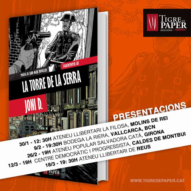 Presentació del llibre LA TORRE DE LA SERRA de Joni D